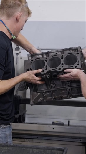 Refreshed block on deck. Giving this core a solid finish and to give new life. #lceperformance #lcengineering #22re #toyota #decking | LC Engineering