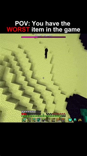 Minecraft worst item moment