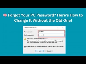 How to Change PC Password Without Knowing the Old Password | 100% Working Method (2025)