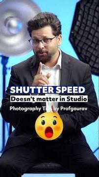 Shutter Speed doesn’t matter in Studio Strobe Photography #shutterspeed #profgaurav