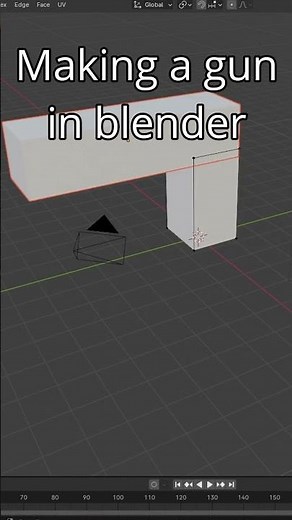 Making a gun in blender #blender