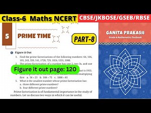 Class 6 Maths Ganita Prakash Chapter 5 Prime Time | Part 8 Prime Factorisation #grade6maths