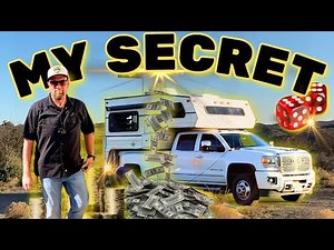 How I Afford Full-Time RV Living (NOT RETIRED) - Overnight Pickup Truck Camper Camping Real Life