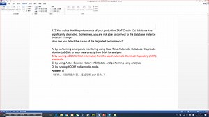 Oracle OCP 063考试题库解析（171题-175题）