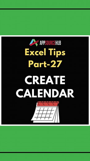 How to create calendar in Excel 🗂️ Don’t forget to save it! Follow @app_source_hub for more Excel Tips. . . Check the Instagram Mastery Course Link in Bio. (LINK IN BIO) 👉➡️ Follow: @app_source_hub ➡️👉 Follow: @app_source_hub 👉➡️ Follow: @app_source_hub . . . .. ... .... ..... #microsoft #googlesheets #finance #learnexcel #excelbasics #exceltipsandtricks #excelpro #excelyourskills #excelworkbook #excelshortcuts #excelbeginner #excel #exceltricks #exceltips #excelworksheet #microsoftexceltips