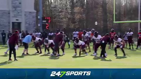 Ethan Grunkemeyer continuing to take first-team reps at Virginia Tech practice