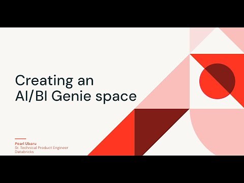 Creating an AI/BI Genie Space
