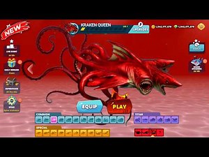Hungry Shark Evolution - All 30 Sharks Maxed Out Gameplay | Titan Kraken Shark
