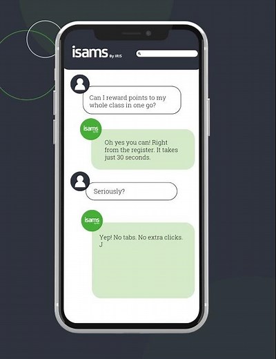 With iSAMS you can reward your entire class at registration!