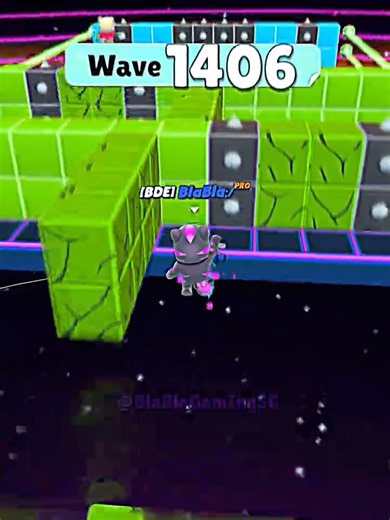 Stumble Guys Block Dash Endless pj save at Wave 1400+🥶 #stumbleguys