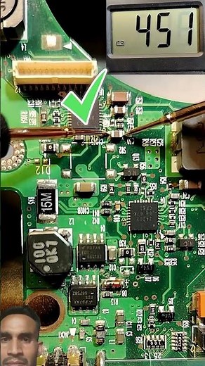 SMD Capacitor Test With Multimeter | Find Short Circuit in Seconds 🔧 #repair #shorts