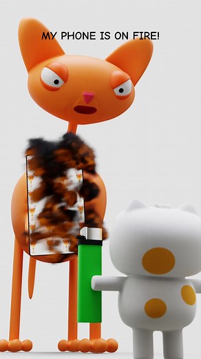 Oopsies! Everything I Love is on Fire 🔥 Funny Cat Animation Meme