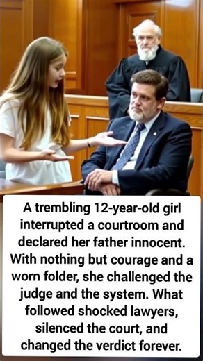 A 12-Year-Old Stood Up in Court—What She Said Changed Everything😲#trending #viral #story #shorts