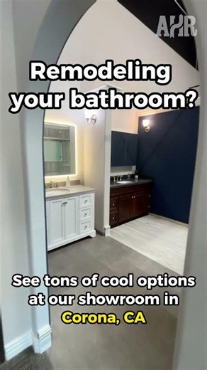 Visit our bathroom remodeling showroom in Corona California