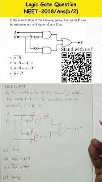 NEET Logic Gate Question #neet2026 #neetphysics #neetexam #jeemains #class12 #shortsfeed