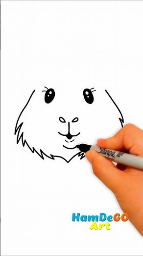 Tutorial como aprender a dibujar este tierno cuy #drawing #art #shorts