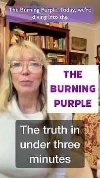 THE BURNING PURPLE - The Truth in 3 Minutes #tyrianpurple #anointing #deconstructingfaith