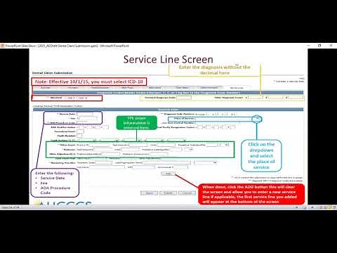 Dental Claim Submission - Submitting Dental Claims on the AHCCCS Online Provider Portal