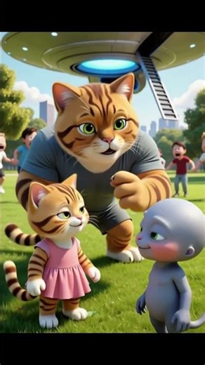 Kitty’s Amazing Adventure in the Alien Spaceship