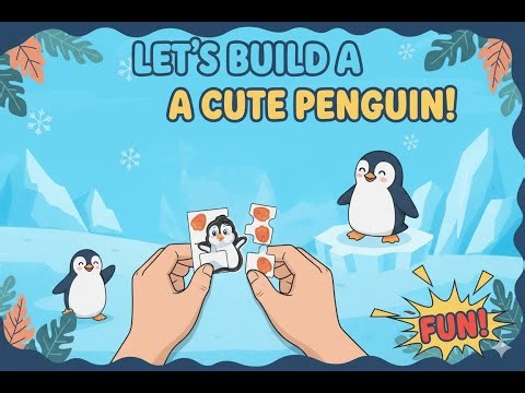 [PUZZLE PLAY 🎉] SUPER CUTE Penguin Puzzle for Kids! 🐧 Easy & Fun Activity
