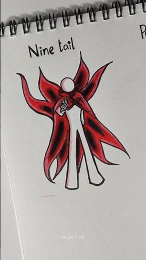 How to draw body with(Nine tail & paper) #stickman #sketch #howtodraw #drawing #tutorial