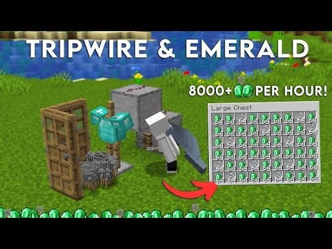 BEST TRIPWIRE And Emerald Farm in Minecraft Bedrock 1.21.26.3!