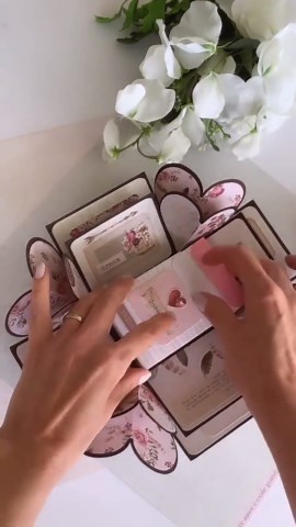 Explosion heart accordion rectangle box - cut file(svg dxf png ) for Silhouette & Cricut, digital scrapb, 3D paper , paper cutting, DIY. - Etsy Portugal