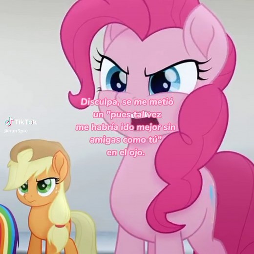 Entiendo a twilight, estaba estresada. Pero, ¿cuál era la necesidad de decirle eso a Pinkie? Las demás también tenían la culpa #pinkiepie #applejack #mlp #mylittlepony #pinkiepiebestpony