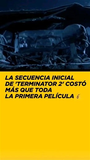 La secuencia inicial de 'Terminator 2' costó más que toda la primera película 😚 . La primera tuvo un presupuesto de 6,4 millones de dólares y la segunda de ¡entre 94 y 102 millones! En su día (1991) fue la película más cara de la historia 🫠 #terminator #terminator2 #armoldschwarzenegger | SensaCine