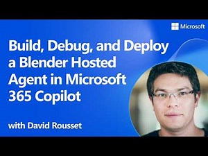Build, Debug, and Deploy a Blender Hosted Agent in Microsoft 365 Copilot