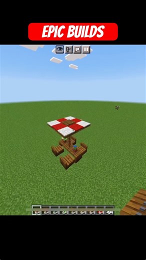 Epic Builds Table In Minecraft#minecraft#tutorial#builds#gaming#shorts#shortfeed