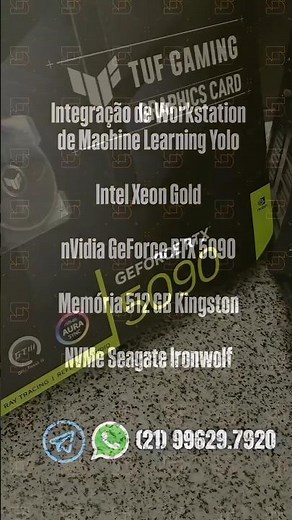 #Yolo #MachineLearning com #Xeon Gold, #GeForce #RTX5090, 512GB Kingston e NVMe #Seagate Ironwolf