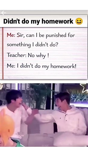 Didn't do my homework😅 #btsfunnytime #btscomedy #memes #bts #comedyseries #comedy #comedyshow #bts