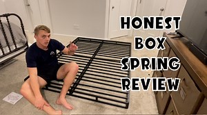 Watch ZINUS box spring honest review on Amazon Live