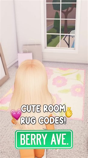 Cute Room RUG CODES IDS For Berry Ave! 🩷✨ #berryave #berryavenue #robloxrp #roblox