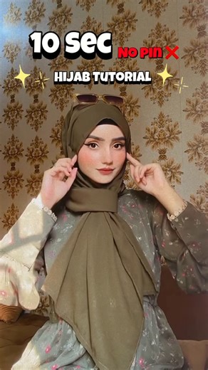 Réébs on Instagram: "Another 10 Sec , No Pin ❌ Elegant Hijab Tutorial For My Girls 😍🫶🏻🎀 . . . . . . . . . . . . . . . . . . . . . . . . . . . . . . . . . . . . . [ Hijab Style For Girls , No Pin Hijab Tutorial , Quick Hijab Style , 10 second Hijab Style , Hijab Style For University & College ] . . . . . . . . . . . . . . . . . . #hijab#hijabi#hijabstyle#hijablook#hijabfashion#hijabtutorial#hijabstyles#hijaboftheday#hijabinspiration#hijablove#modesty#modest#modestfashion#modestfashionblogger#