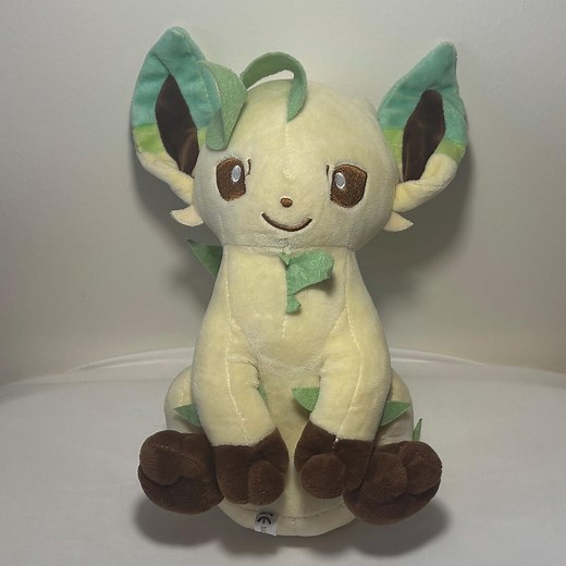 Pokémon Leafeon Plush | Eevee Evolution Stuffed Animal, Anime Plush Decor - Etsy