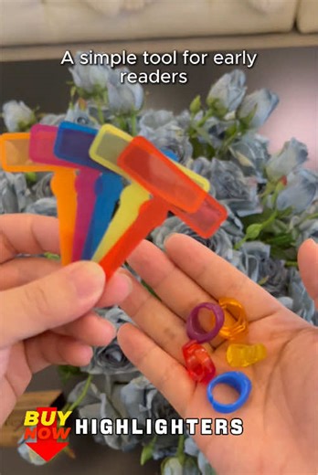 If your child struggles to track text while reading, this simple tool can make a big difference! 👀📖 These highlighters use bright, transparent guides to help early readers follow along word by word. 🌈#reading #earlyreading #Dyslexia #childrensbook #hand2mind
