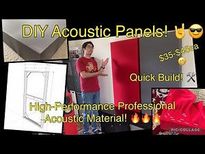 DIY Acoustic Panels - Make Your Own Fast Build with Professional Acoustical Material (Rockboard 60)