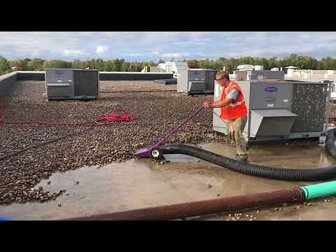 FLAT ROOF ROCK REMOVAL