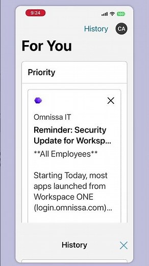 Omnissa Workspace ONE Intelligent Hub for employees
