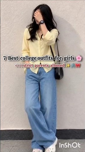 7 Best college outfit for girls🌺#ootd#fashion#ytshorts#style#viralvideo#cute#outfitideas#meeshohaul