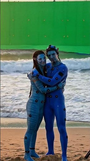 Avatar Epic Blue Alien Movie BTS 😱🎬 #shorts