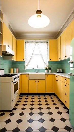 Retro Kitchen Makeover 🍒✨ 50s–70s Vintage Style