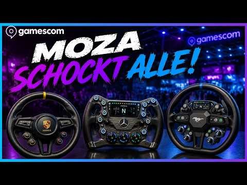 🔥 MOZA Gamescom 2026: New Mercedes, Porsche & Ford Wheels + PS5/GT7 News!