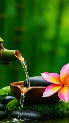 “Relaxing Bamboo Water Sound | Nature Spa Music for Deep Relaxation & Stress Relief 🌿💧”