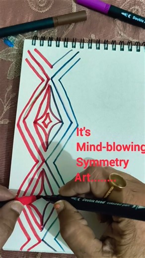 Symmetry art with both hands 🙌|#yt#short#shorts#shortsfeed #ytindia
