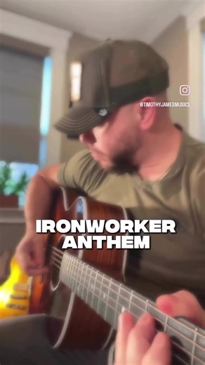 Heres my song for the workin man. #timothyjames #ironworkers #steel #ironworker #union #usa #countryside #country #boston #acoustic #taylorguitars