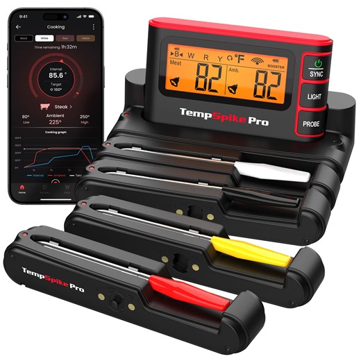 TP980 TempSpike Pro Truly Wireless Meat Thermometer-4 Probes