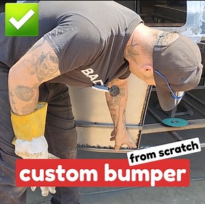 Making a bumper out of sheet metal 💯 | Bad Chad
